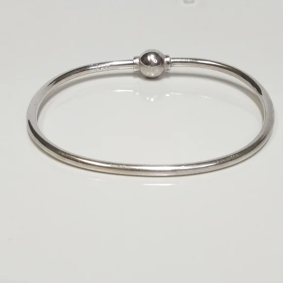 EDEN Hand Arts Cape Cod Sterling Silver Bangle Bracelet fits 7 to 7 1/2 wrists - Picture 7 of 11